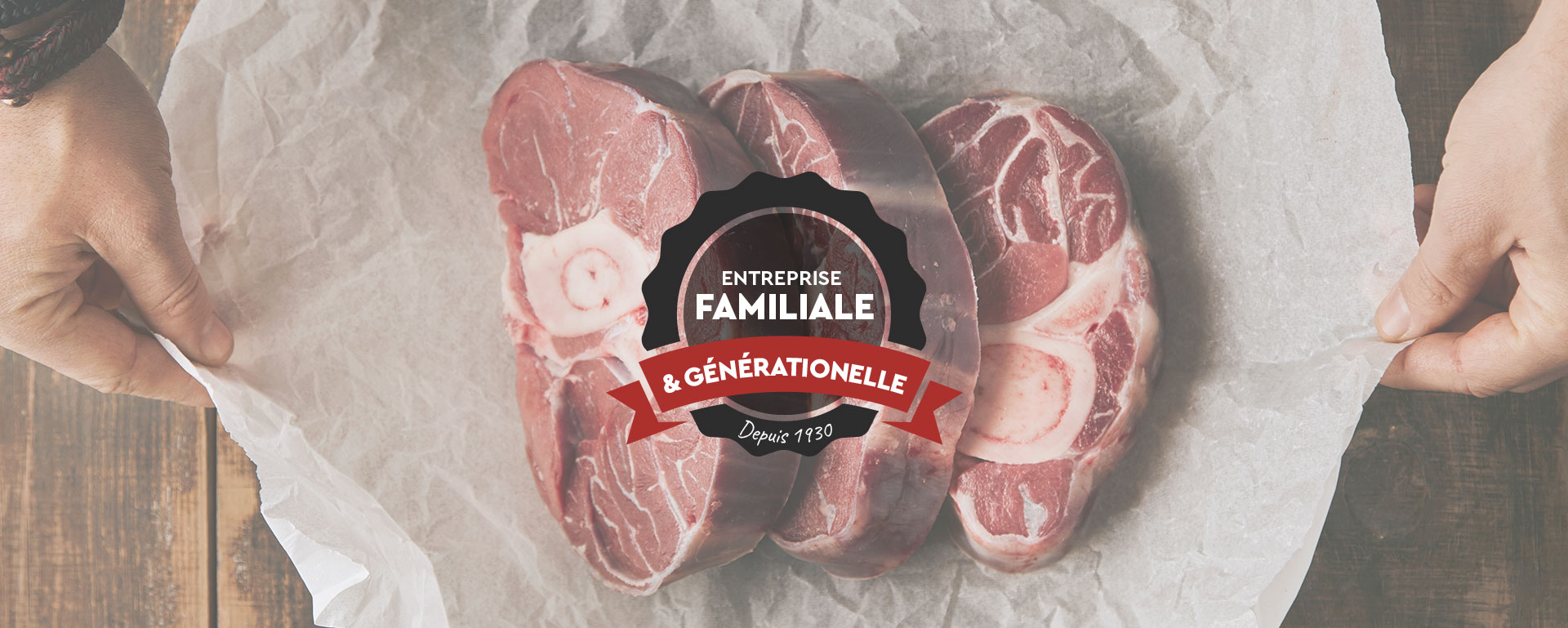 Viande fraiche emballée